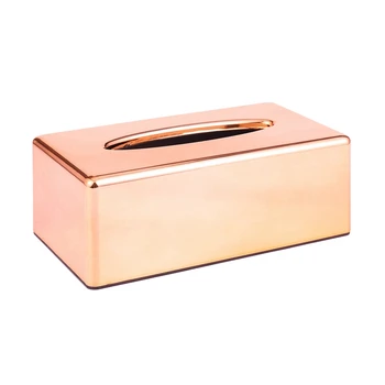4х бумага для одежды элегантный Королевский розовое золото машине домой прямоугольниками ткань коробка держатель контейнер для салфеток ткани 
