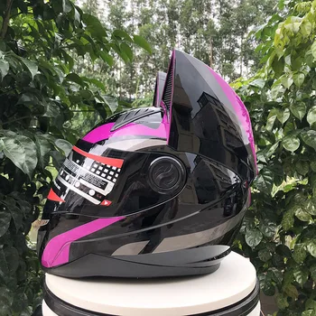 Новое поступление мотоциклетный шлем с полным лицом Lovely Cat Helmet Мотоциклетный шлем casco модульный шлем марки NITRINOS