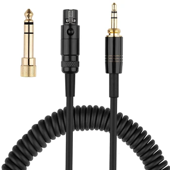 Цельнокроеный пружинный кабель для наушников, Черный Кабель для обновления наушников для K240 K141 K271 K702 K712 181