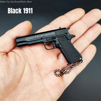 1: 3 Высококачественная металлическая модель пистолета 1911 года, брелок, модель игрушечного пистолета, Миниатюрная коллекция пистолетов из сплава, игрушка в подарок, подвеска