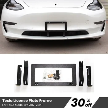 2023 Modely New Energy Рамка Номерного Знака Сбоку Модификация Передней Части Автомобиля Аксессуары Артефактные Детали Для Tesla Model 3 Y 2017-2023