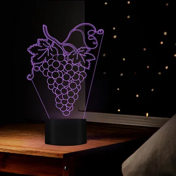 Nighdn Детский Ночник на Ночь Grape LED USB Прикроватная Лампа Ночник Домашний Декор Комнаты Подарок на День Рождения для Детей Мальчиков Девочек
