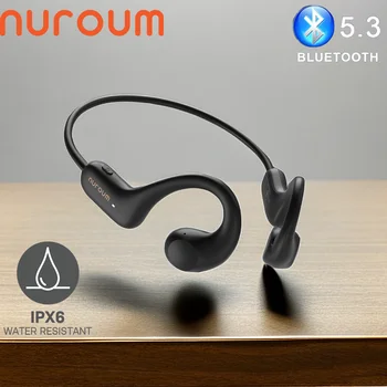 Nuroum OW10 Длительное время автономной работы Беспроводные наушники с шейным ободком Bluetooth 5.3 Наушники с микрофоном Гарнитура с шумоподавлением