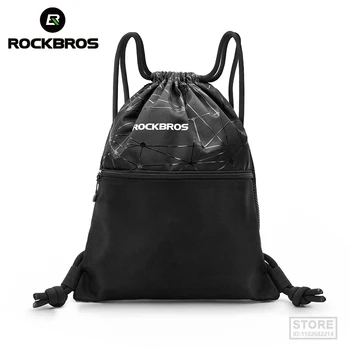 ROCKBROS Мужская Женская спортивная сумка на шнурке Рюкзак большой емкости для занятий спортом на открытом воздухе, сумка для хранения велоспорта, Многоцелевая сумка для йоги