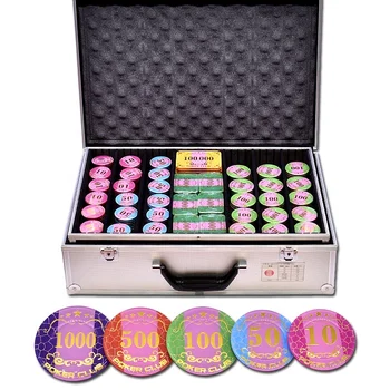 YH Высококачественные Стандартные фишки для покера казино 760 шт Игровой набор для покерных карт Портативный алюминиевый корпус Набор фишек для покера