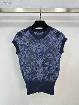 yu0419 Модные женские свитера 2023 для подиума, роскошный Европейский дизайн, стиль вечеринки, женская одежда
