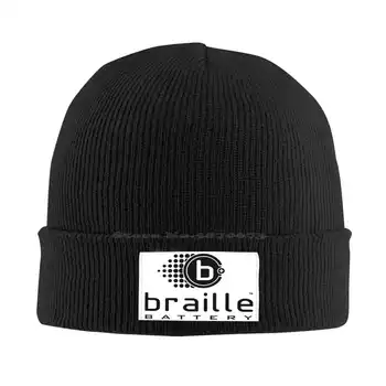 Батарейка Брайля, графический принт логотипа, повседневная кепка, бейсболка, вязаная шапка