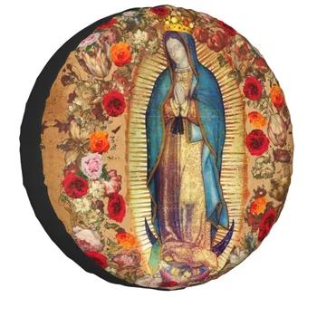 Богоматерь Гваделупская, Дева Мария, Чехол Для Запасного Колеса, Плакат Католической Мексики, Чехлы для Колес Jeep Hummer 14 