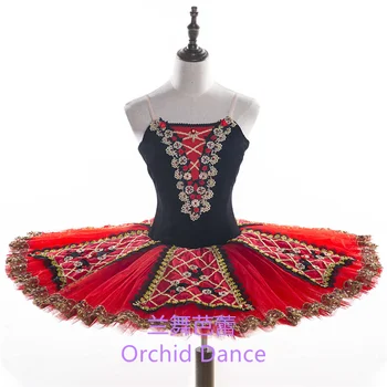 Горячая Распродажа Высококачественных профессиональных Классических балетных костюмов-пачки для взрослых девочек Red Bird Нестандартного размера