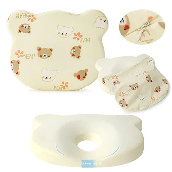 Детская мягкая и дышащая поролоновая подушка, милые мультяшные подушки могут заменить наволочки для новорожденного