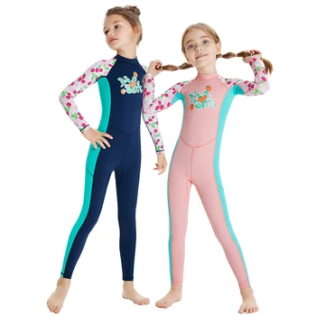 Детские гидрокостюмы для дайвинга и ПЛАВАНИЯ под парусами для всего тела, цельный детский подводный гидрокостюм с длинными рукавами, быстросохнущие купальники с защитой от ультрафиолета