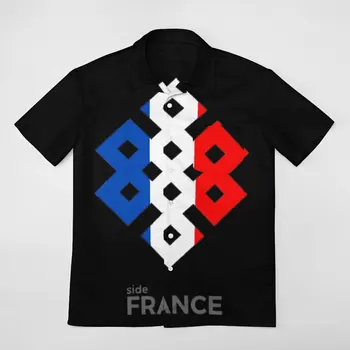 Дизайн флага Франции, классические графические винтажные футболки, подходят к рубашке с короткими рукавами, высококачественный выход, размер США