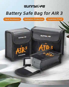 Для дрона DJI AIR 3 LiPo Аккумулятор Безопасная сумка Взрывозащищенная Защитная сумка Чехол для хранения аккумулятора Аксессуары для дронов