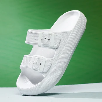 Женские летние тапочки, высококачественная Удобная обувь на платформе с мягкой подошвой 4 см, женские повседневные пляжные сандалии для улицы и в помещении