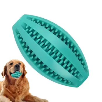 Игрушка Dog IQ Ball, прочная игрушка для собачьего регби, для коренных зубов, Сверхпрочная для агрессивных жевателей, Интерактивная игровая игрушка для средних, маленьких и больших