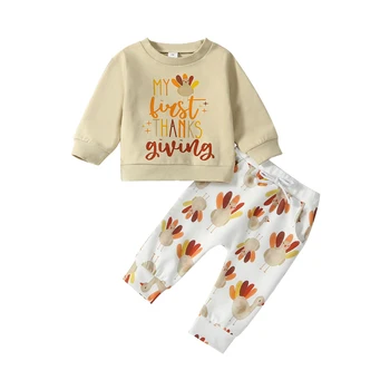 Комплекты одежды для маленьких мальчиков и девочек, толстовка с надписью 