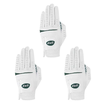 Корейские перчатки для гольфа, мужские спортивные перчатки для игры в гольф с мячом для левой руки из микрофибры, дышащие и износостойкие # K2302