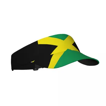 Летняя Солнцезащитная Шляпа Мужчины Женщины Регулируемый Козырек Сверху Пустой Флаг Ямайки Спорт Теннис Гольф Бег Солнцезащитная Кепка