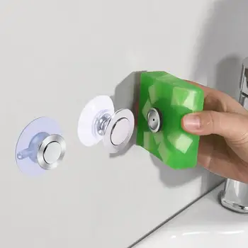 Магнитный держатель для мыла Портативный настенный держатель для душа с магнитом, всасывающий держатель для мыла, Диспенсер для домашней уборки в ванной комнате