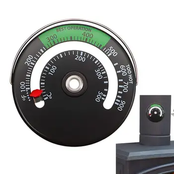 Магнитный термометр для камина, Магнитный термометр для трубы, измеритель для печи, Термометр для дровяных печей