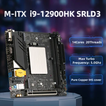 Материнская плата ERYING Gaming Mini-ITX PC с встроенным процессором Core i9 Kit SRLD3 i9 12900HK I9-12900HK (БЕЗ комплектующих) 14C20T B660i Mainboard