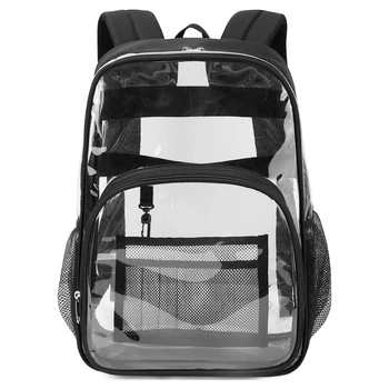 Модный Водонепроницаемый рюкзак Для женщин и мужчин, Портативный школьный рюкзак для путешествий, Повседневный Студенческий Большой емкости, женский прозрачный рюкзак Унисекс