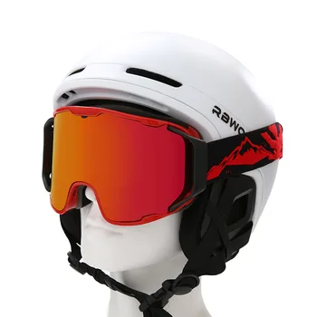 Новые большие ветрозащитные лыжные очки с защитой от ультрафиолета, противотуманные двойные линзы, Мужские и женские очки для сноуборда, снаряжение для альпинизма, очки для сноубординга