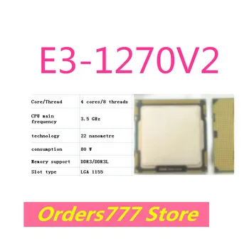 Новый импортный оригинальный процессор E3-1270V2 1270V2 4 ядра 8 потоков 3,5 ГГц 80 Вт 22 нм DDR3 R3L гарантия качества