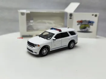 Отслеживание температуры 1: 64 -2022 Dodge Durango - Полицейская погоня - Белая коллекция моделей автомобилей