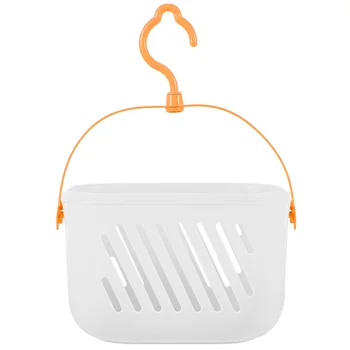 Пластиковая сумка-тоут Корзина для рук в ванной комнате Предметы первой необходимости для колледжа Портативный органайзер для душа с белой ручкой