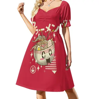 Платье Kawaii Ramen, летнее платье, женское платье 2023, платья