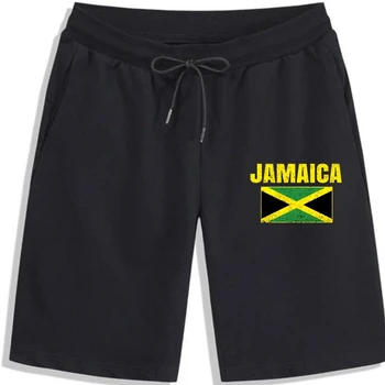 Принт Ямайского флага, винтажные шорты Ямайки, подарочные шорты для мужчин, 100% хлопок, мужские шорты, летние шорты