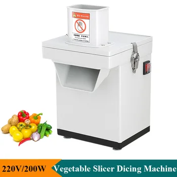 Профессиональная Электрическая машина для резки фруктов и овощей 220 В 200 Вт, Слайсер, Измельчитель кубиков, Кухонный комбайн коммерческого использования