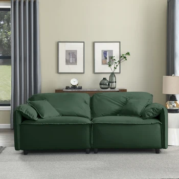 Роскошный диван с обивкой для гостиной в современном стиле, легко монтируемый для внутренней мебели для гостиной