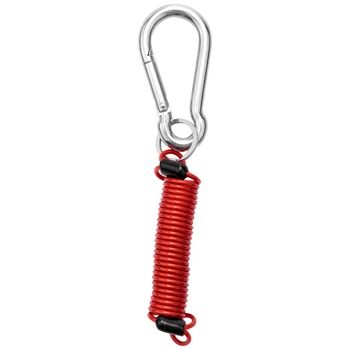 Страховочная пряжка для рессорного троса прицепа, 4-футовый разъемный трос на молнии 80-01-2140 (красный)