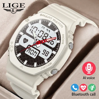 Часы LIGE с GPS Траекторией движения, смарт-часы с Bluetooth-вызовом, Водонепроницаемые умные часы IP67, Прочные Военные, Спортивные, Фитнес, Уличные