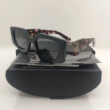Черные Ацетатные Солнцезащитные очки нового цвета для женщин, оттенки, мужские Вечерние Брендовые Дизайнерские Футуристические Винтажные Странные Женские Солнцезащитные очки
