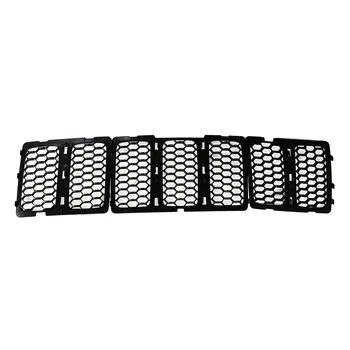 Черные вставки в переднюю решетку радиатора Комплект декоративной сетки для Grand 2014-2016