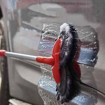 Щетка для мытья автомобиля, костюм для вытирания пыли, выдвижная синельная автомобильная швабра с длинной ручкой, щетка для удаления пыли, аксессуары для мытья автомобилей